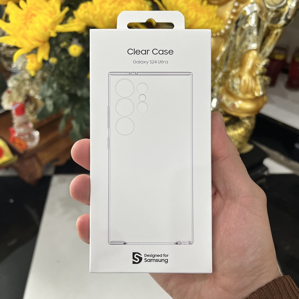 Ốp lưng trong suốt Clear Cover cho Galaxy S24 Ultra