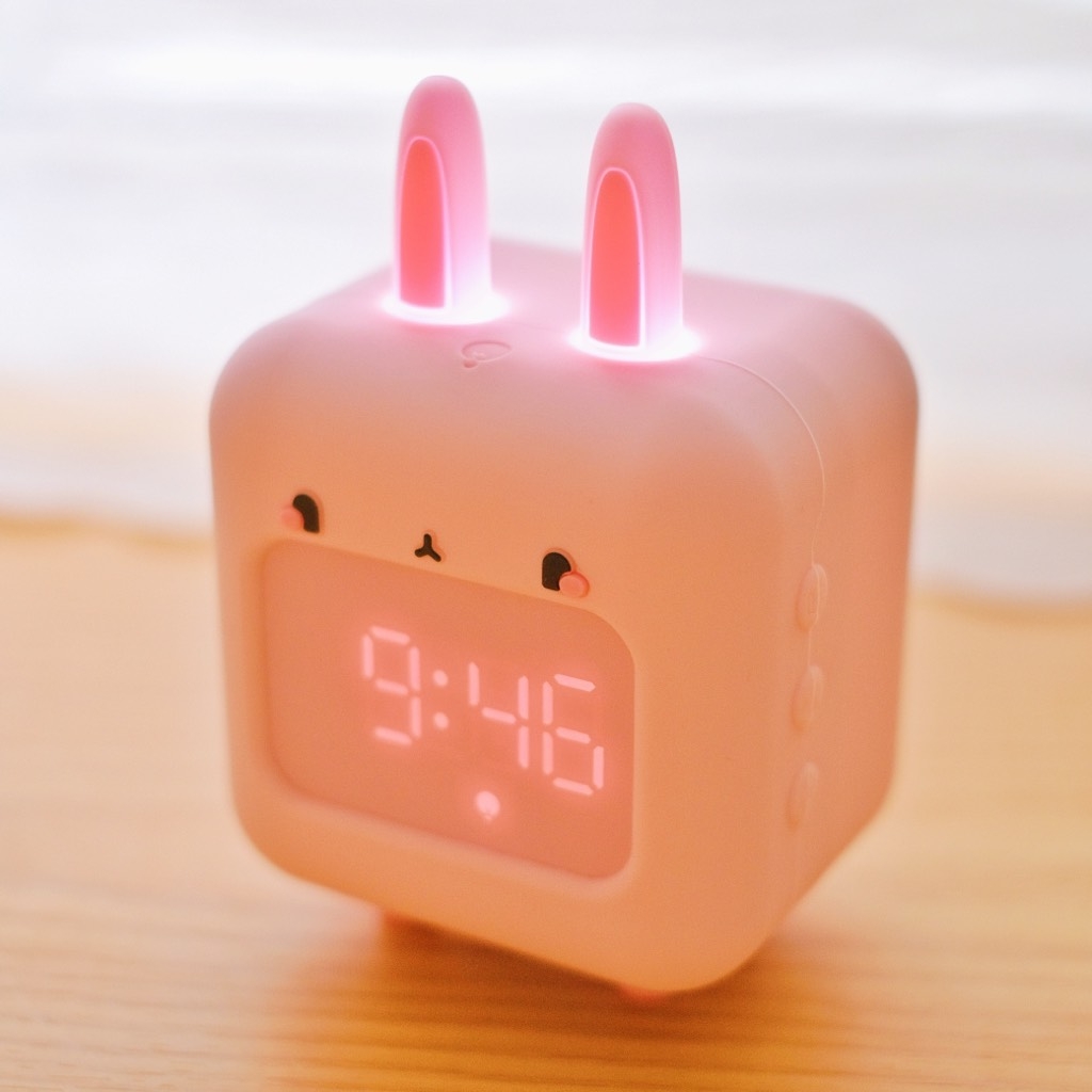 Đồng hồ báo thức kiêm đèn ngủ Bunnie Nhí Nhảnh | Meeko