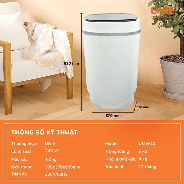 MÁY GIẶT MINI UNIE UMW40