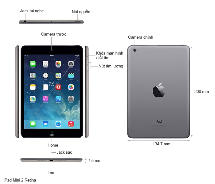 Ipad Mini 2 4G + Wifi
