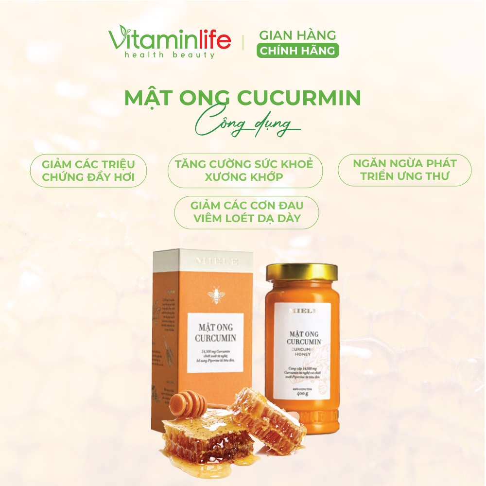 Hộp mật ong Curcumin Miele 15góix15g