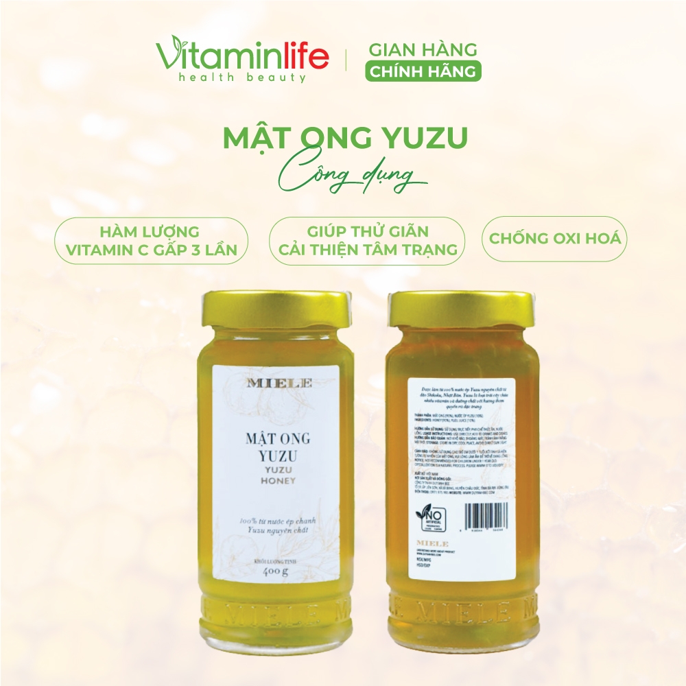 Mật ong Yuzu Miele 400g