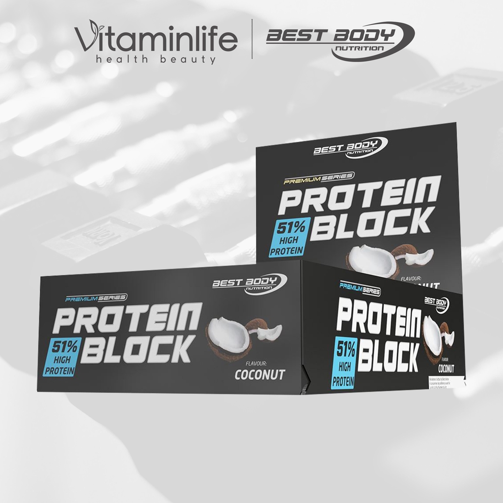 TPBS dạng thanh Protein Block vị dừa Best Body Nutrition 90g