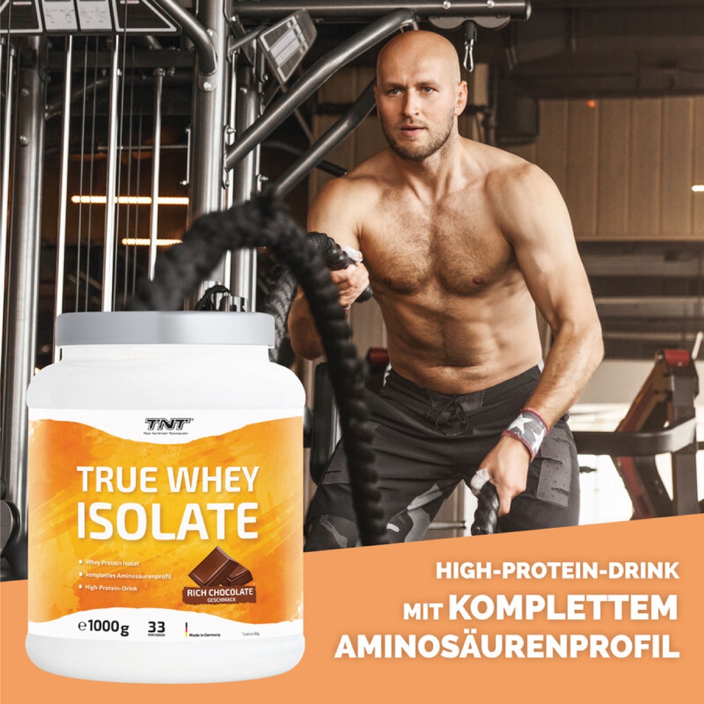 Bột True Whey Isolate vị Chocolate đậm đà TNT Thùng 1000g