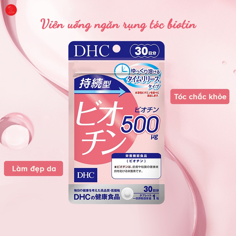 Viên Uống DHC Biotin Ngăn Rụng Tóc Gói 30 Viên 30 Ngày Sustained Release Biotin