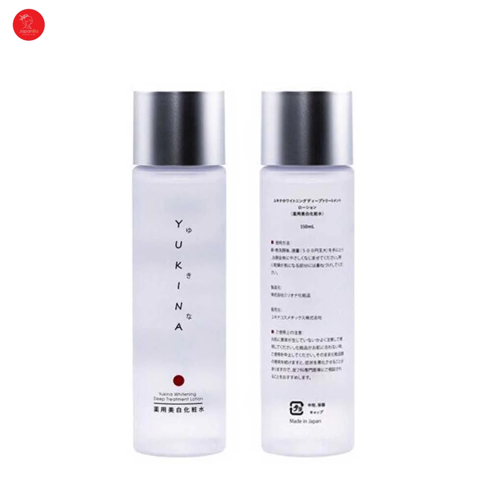 Nước hoa hồng hỗ trợ trị nám, tàn nhang Yukina Whitening Deep Treatment Lotion 150ml