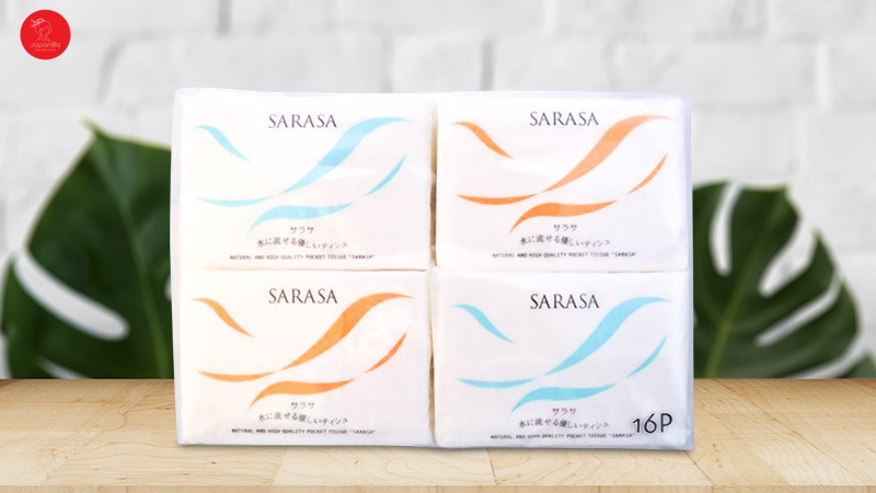 Set 16 khăn giấy bỏ túi cao cấp Sarasa