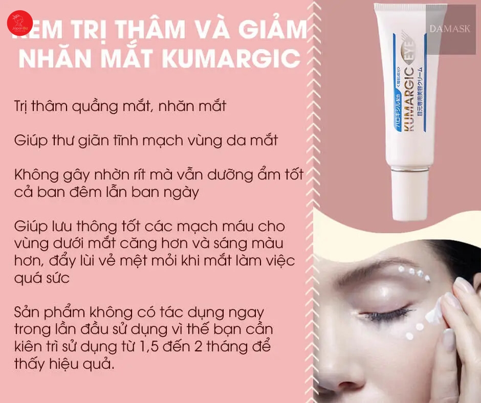 Kem trị thâm quầng mắt Kumargic Eye 20g
