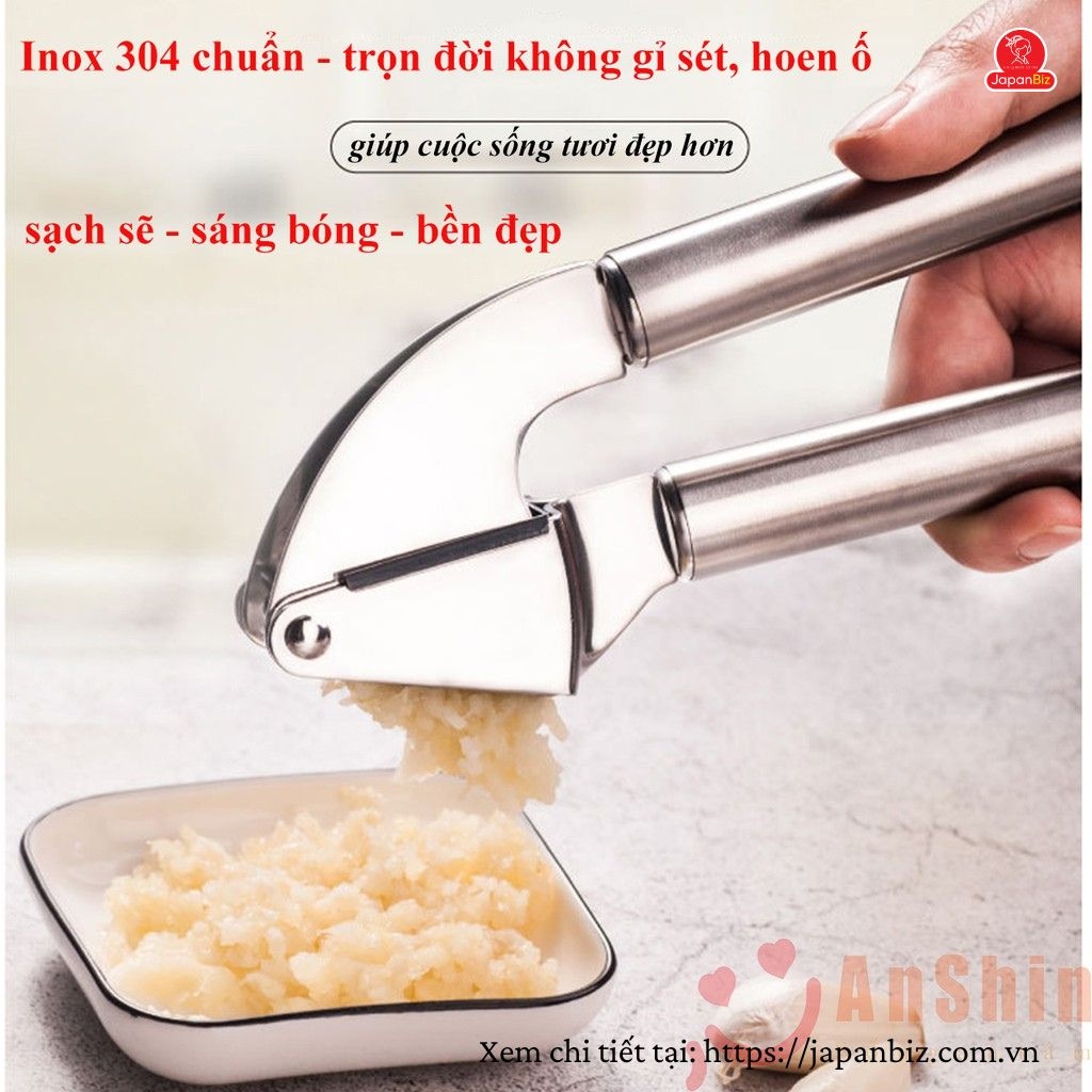 Dụng cụ ép tỏi bằng inox