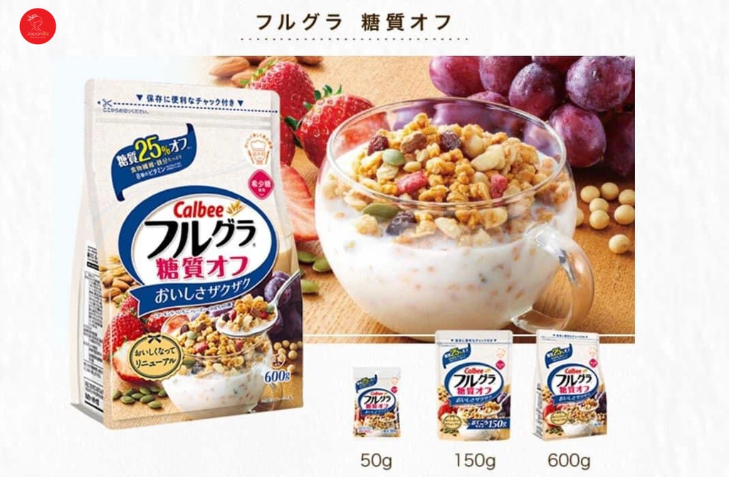 Ngũ cốc trái cây Calbee Nhật Bản 50g