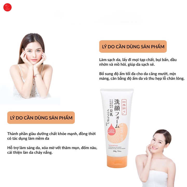 SỮA RỬA MẶT TINH CHẤT SỮA ĐẬU NÀNH SHIKIORIORI