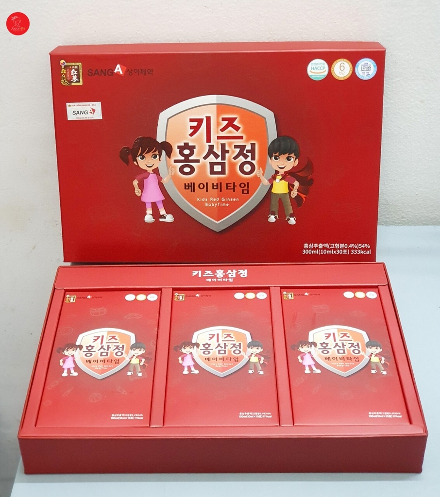Nước hồng sâm cho trẻ em SangA giúp ăn ngon, ngủ sâu, tăng miễn dịch