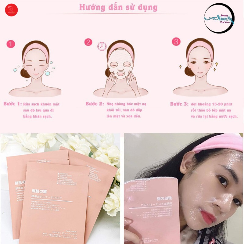Hộp mặt nạ Nhau thai 50 cái