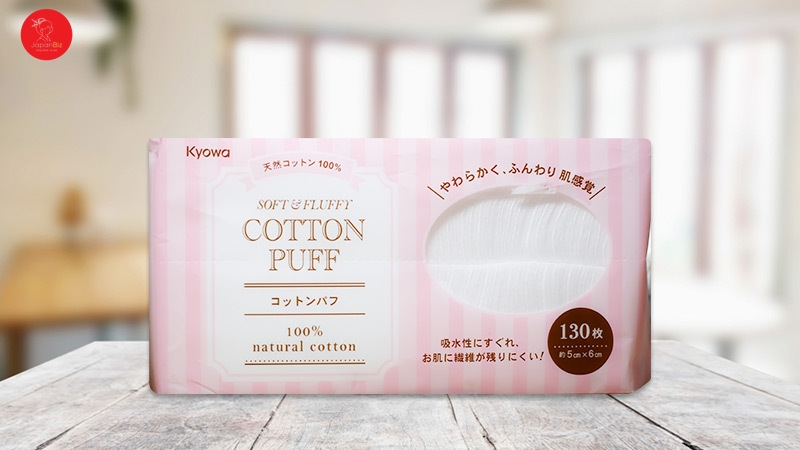 Bông tẩy trang Kyowa 130 miếng