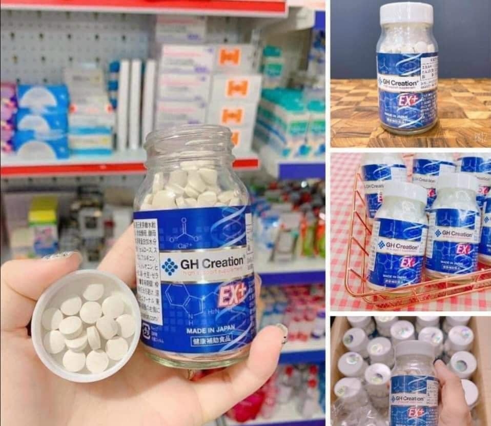 Combo 3 lọ viên uống tăng chiều cao GH Creation EX+ 270 viên