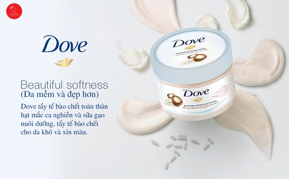 Tẩy da chết Dove vị Macsca