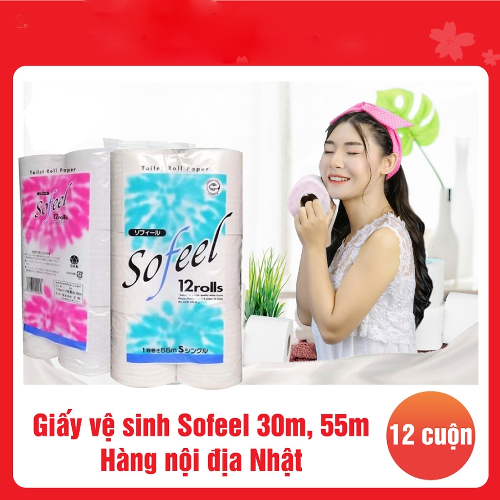 Giấy vệ sinh Sofeel 12cuộn 30m