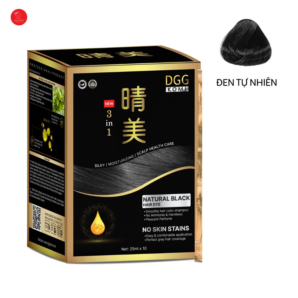 DẦU GỘI PHỦ BẠC KOMI HỘP 10 GÓI