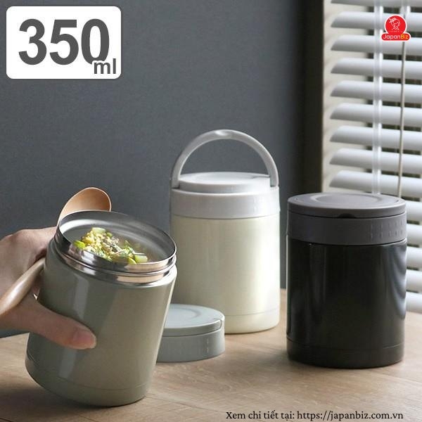 Bình ủ cháo giữ nhiệt Enjoy 350ml màu trắng