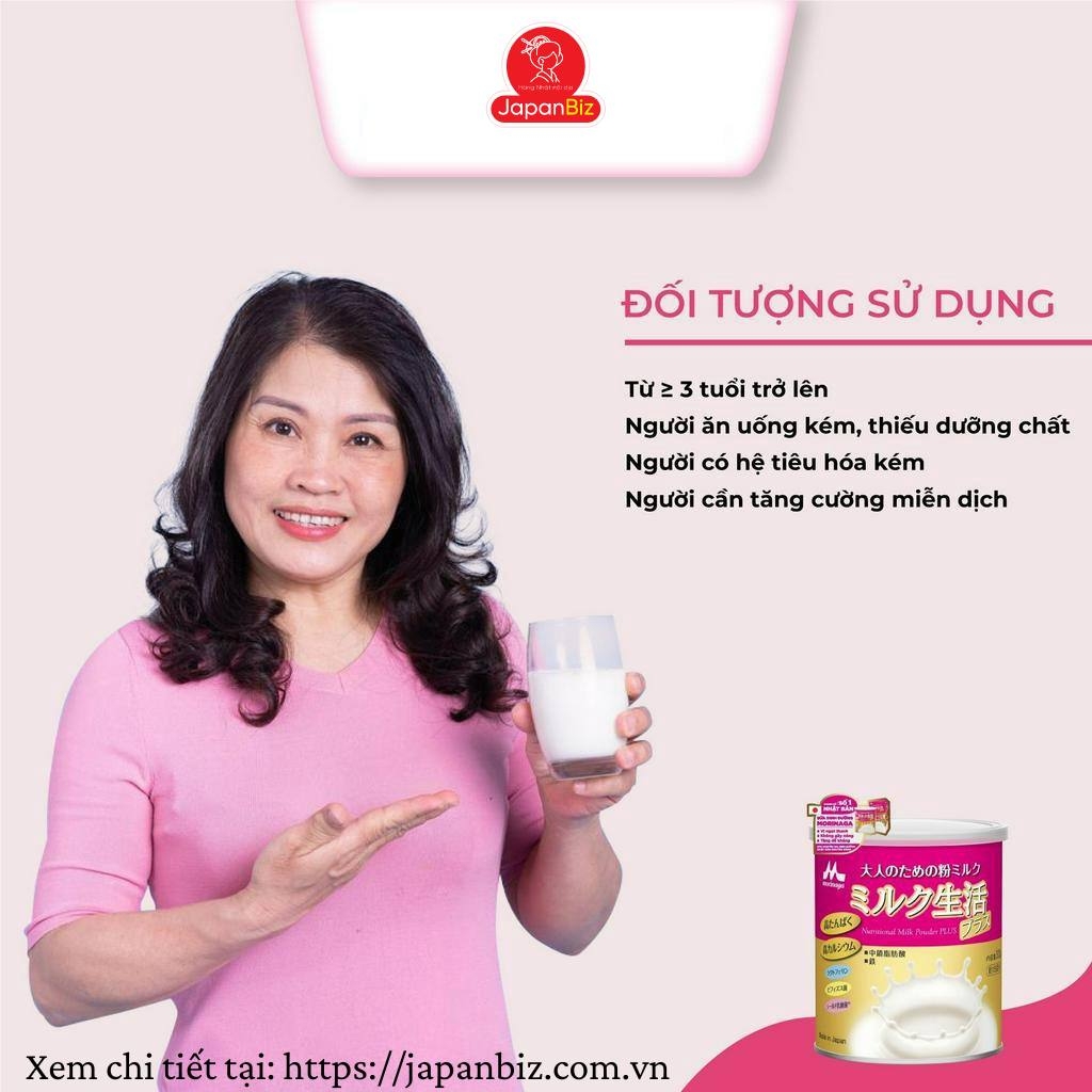 Sữa bột dinh dưỡng dành cho người lớn Morinaga Milk Life 300g