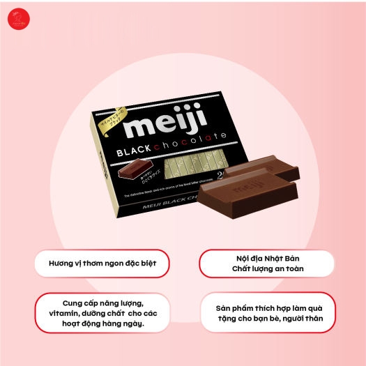 Kẹo Socola Sữa Meiji Milk Chocolate 120g/26 viên Nhật Bản