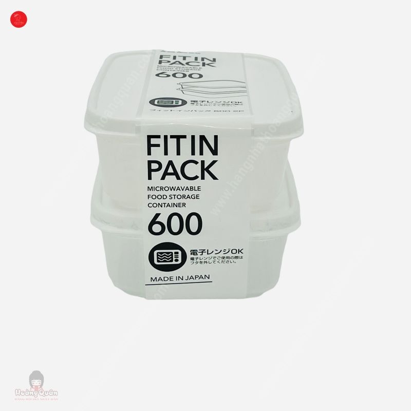 Combo 2 hộp nhựa nắp dẻo 600ml