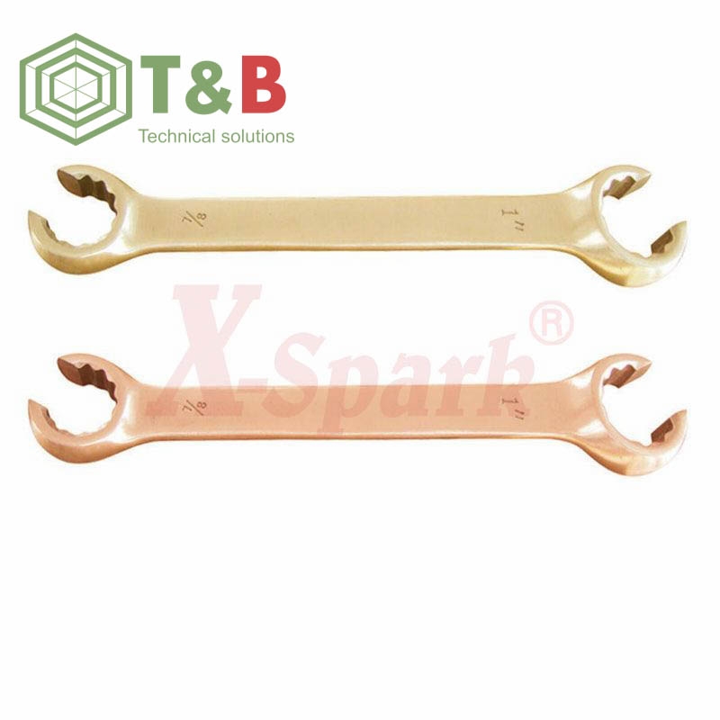 Cờ Lê 2 đầu mở chống tia lửa điện, cháy nổ X-Spark Model 153B (Non Sparking Flare Nut Open Ring Wrench