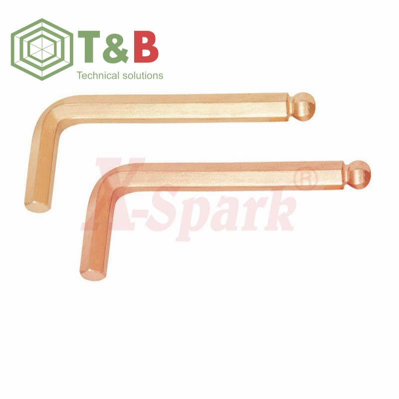 Lục giác đầu bi chống tia lửa điện, cháy nổ X-Spark Model 167A (Non Sparking Hex Key With Ball Wrench)