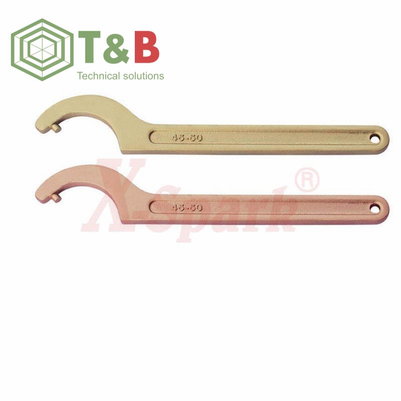 Cờ Lê Móc chống tia lửa điện, cháy nổ X-Spark Model 173C (Non Sparking Hook Wrench With Pin)