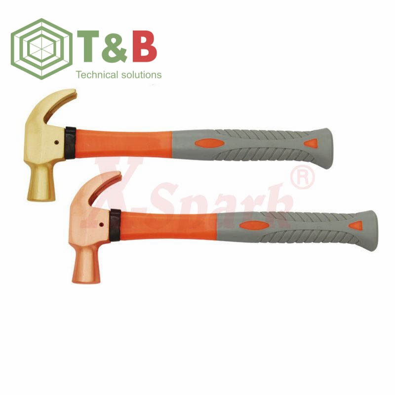 Búa nhổ đinh cán cao su chống tia lửa điện, cháy nổ X-Spark Model 185 Non Sparking Claw Hammer