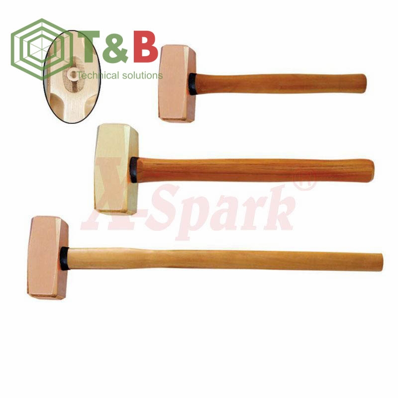 Búa cán gỗ chống tia lửa điện, cháy nổ X-Spark Model 191I Non Sparking German Type Sledge Hammer