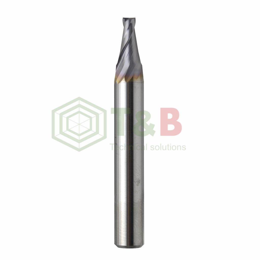 Dao Phay Phẳng Cổ Côn 2 Me Union TooL C-CTE2000 φD 1.5 - 2.5mm