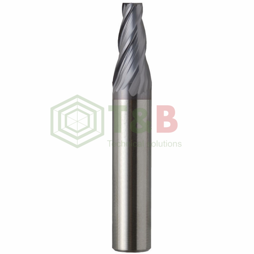 Dao Phay Phẳng Cổ Côn 4 Me D6x30′x20x60L Union Tool C-CTE4060-1, Dao Phay Ngón Gia Công Trước Nhiệt, Nhôm, Đồng Điện Cực