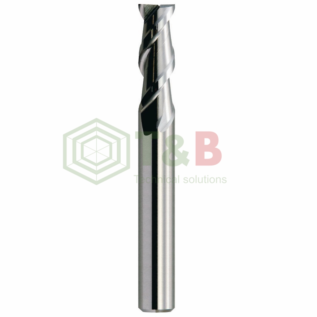 Dao Phay Phẳng 2 Me D1.5 x 2.25 x 45  Union Tool Model CAS2015-0225, Dao Phay Ngón Gia Công Trước Nhiệt, Nhôm, Đồng Điện Cực