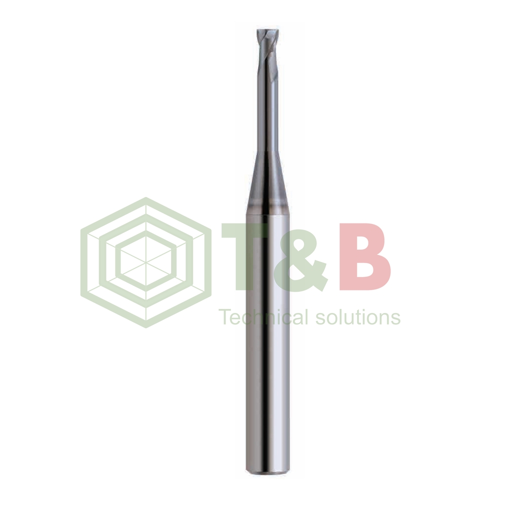 Dao phay trụ bo góc r (bull nose end mill) Model CLRS 2003-005-010 D0.3xR0.05x1L