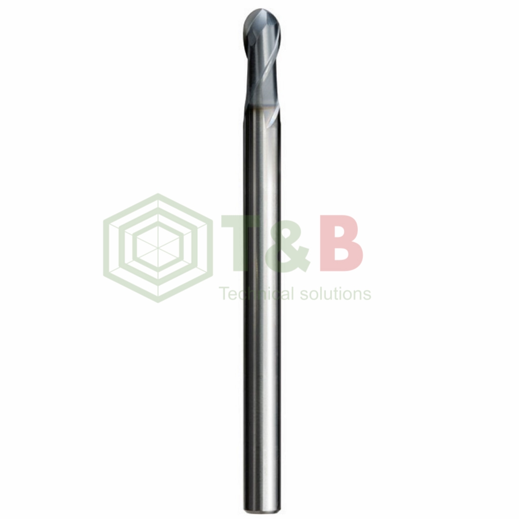 Dao Phay Cầu R1x6x60L Union Tool CSEB2020-0600, Dao Phay Ngón Gia Công Trước Nhiệt, Nhôm, Đồng Điện Cực