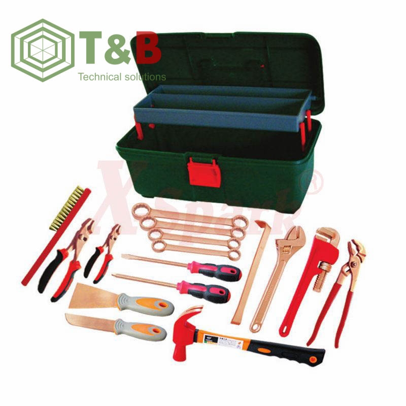 Bộ dụng cụ 16 chi tiết chống tia lửa điện, cháy nổ X-Spark Model G-16 Non Sparking Tool Set-16pcs