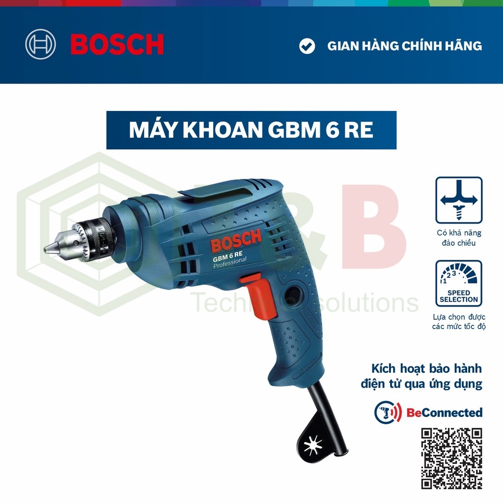 Máy khoan BOSCH GBM 6 RE (350W)