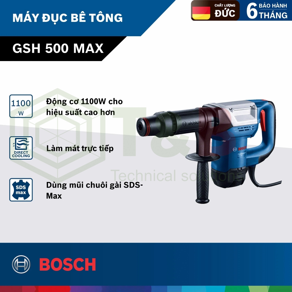 Máy đục bê tông Bosch GSH 500 MAX