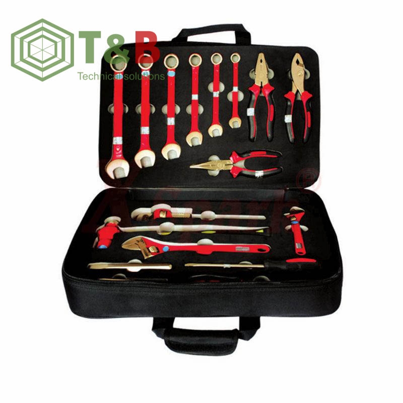 Bộ dụng cụ 17 chi tiết chống tia lửa điện, cháy nổ X-Spark Model H-17 Non Sparking Tool Set-17pcs