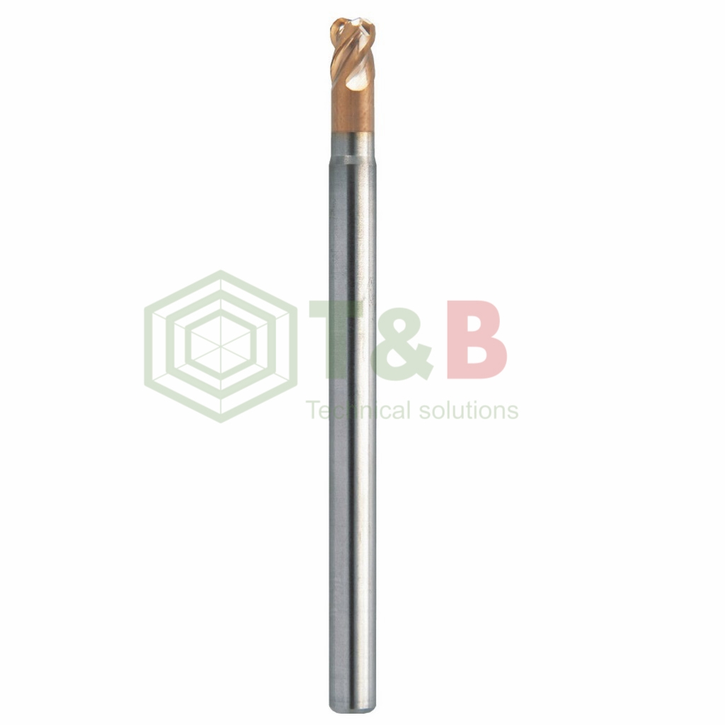Dao Phay Bo Góc R 4 Me D10xR0.5x30x110L Union Tool Model HRRS4100-05-30S, Dao Phay Ngón Gia Công Sau Nhiệt