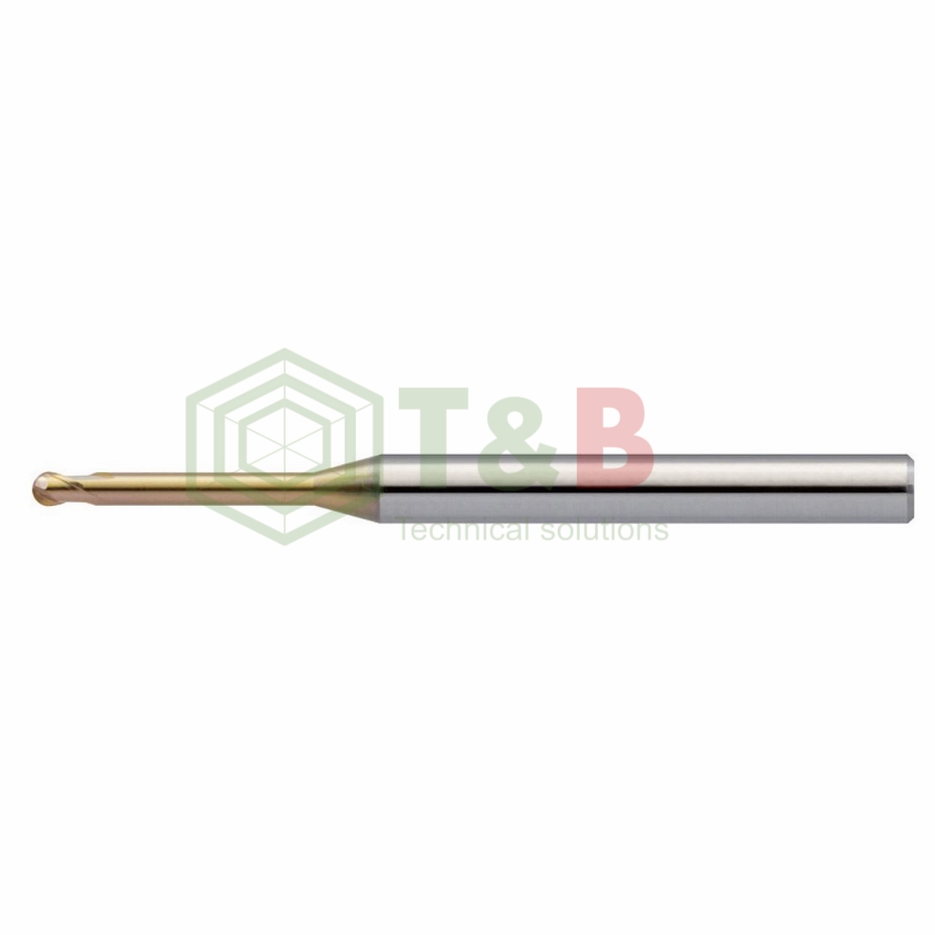 Dao Cầu Cổ Dài R1 x 4 x 45 L Union Tool Model HSLB2020-040, Dao Phay Ngón Gia Công Sau Nhiệt