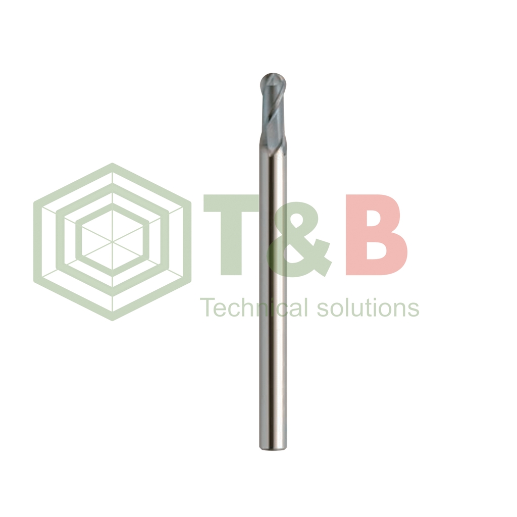 Dao phay cầu sau nhiệt Union Tool Model  HWB2020-0200, R1x2