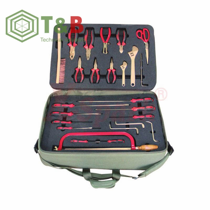 Bộ dụng cụ 100 chi tiết chống tia lửa điện, cháy nổ X-Spark Model No.AA03-100 Non Sparking Tool Set 100pcs