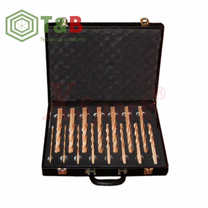 Bộ mũi khoan 15 chi tiết chống tia lửa điện, cháy nổ X-Spark Model No.D-15 Non Sparking Drill Bit Set-15pcs