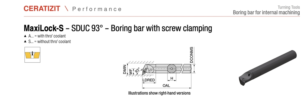 Thân Dao Ceratizit G32S SDUCR 11