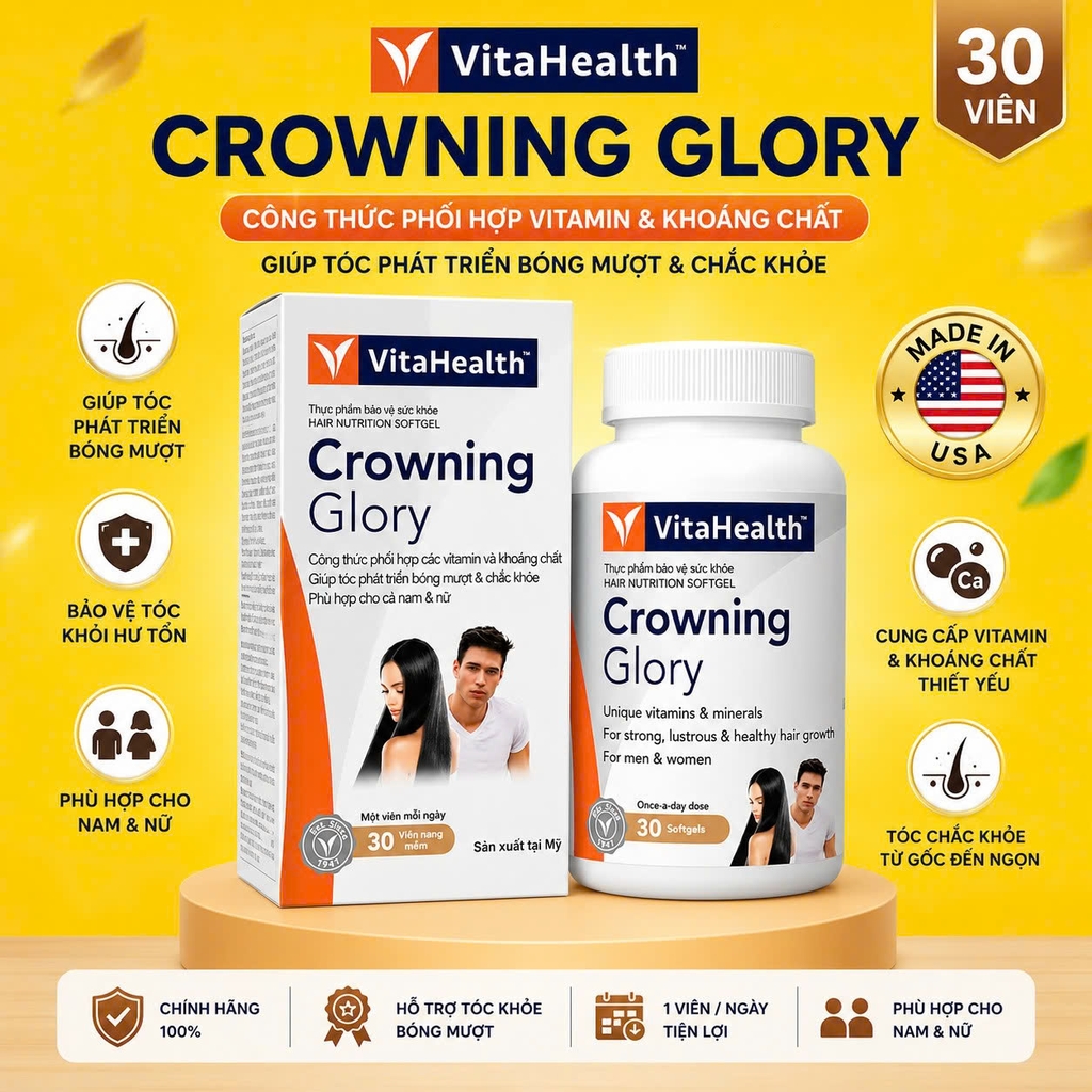 VitaHeath Crowning Glory 30 viên