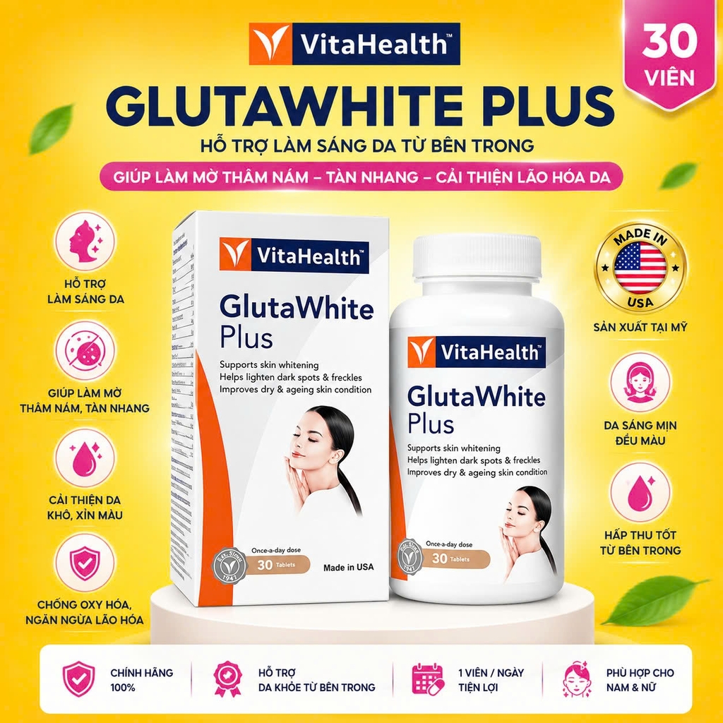 VitaHeath Glutawhite Plus 30 viên