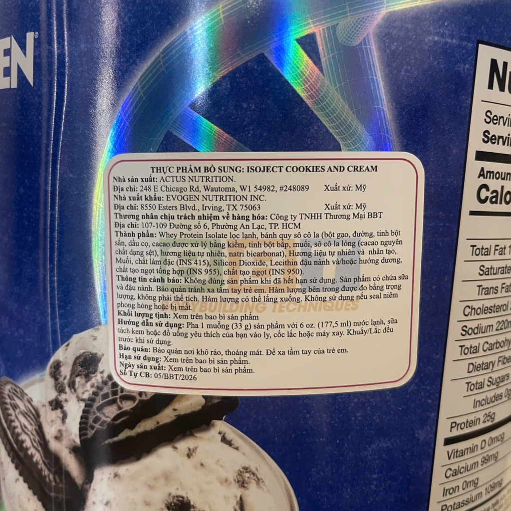 Iso Ject 4lbs Evogen