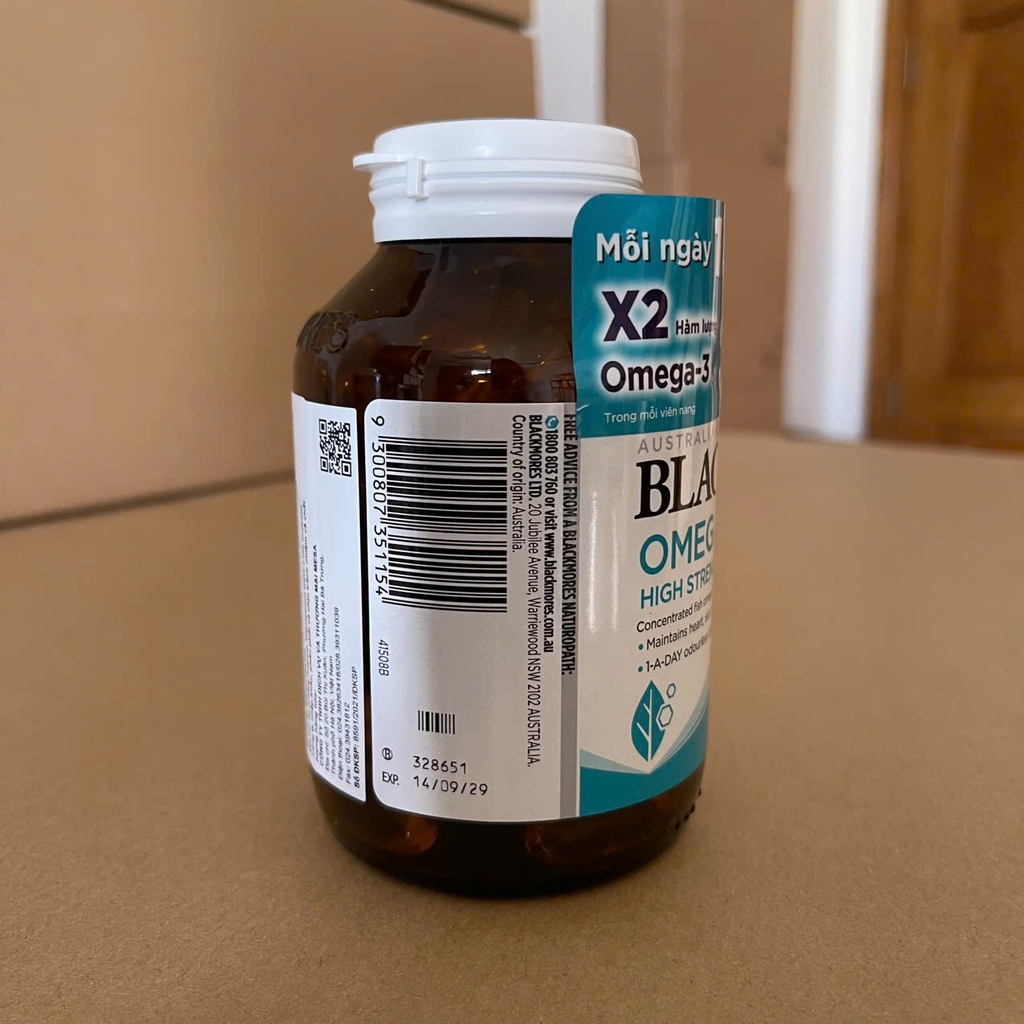 Blackmores Omega Double High Strength Fish Oil 90 viên